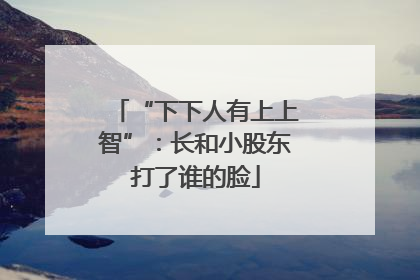 “下下人有上上智”：长和小股东打了谁的脸
