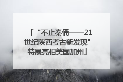 “不止秦俑——21世纪陕西考古新发现”特展亮相美国加州