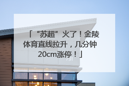 “苏超”火了！金陵体育直线拉升，几分钟20cm涨停！