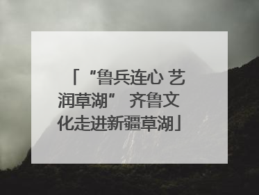 “鲁兵连心 艺润草湖” 齐鲁文化走进新疆草湖