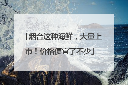 烟台这种海鲜，大量上市！价格便宜了不少