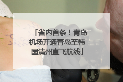 省内首条！青岛机场开通青岛至韩国清州直飞航线