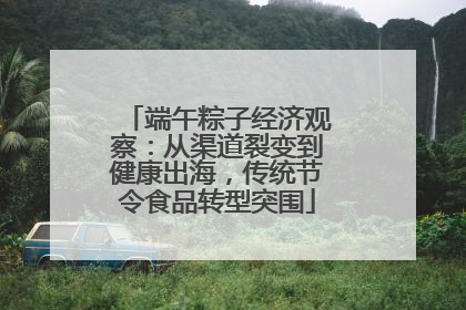 端午粽子经济观察：从渠道裂变到健康出海，传统节令食品转型突围