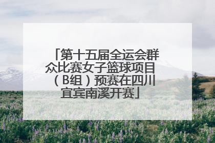 第十五届全运会群众比赛女子篮球项目（B组）预赛在四川宜宾南溪开赛