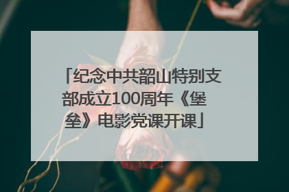 纪念中共韶山特别支部成立100周年《堡垒》电影党课开课