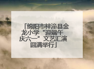 绵阳市梓潼县金龙小学“迎端午 庆六一”文艺汇演圆满举行