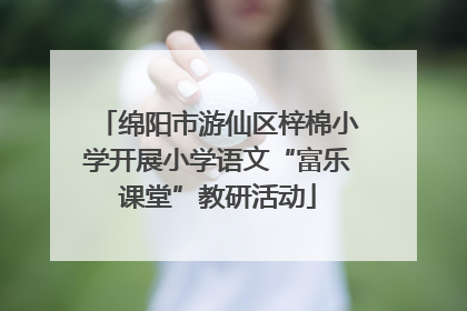 绵阳市游仙区梓棉小学开展小学语文“富乐课堂”教研活动