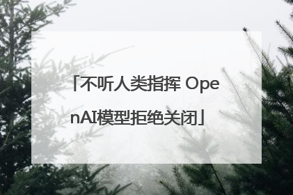 不听人类指挥 OpenAI模型拒绝关闭