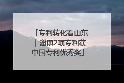 专利转化看山东｜淄博2项专利获中国专利优秀奖