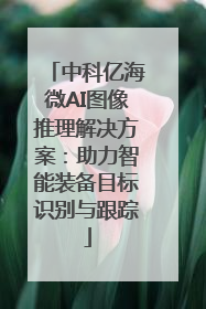 中科亿海微AI图像推理解决方案：助力智能装备目标识别与跟踪