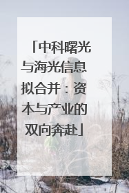 中科曙光与海光信息拟合并：资本与产业的双向奔赴