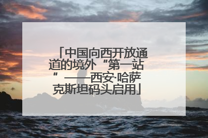 中国向西开放通道的境外“第一站”——西安·哈萨克斯坦码头启用