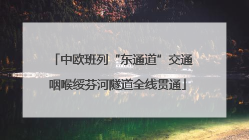 中欧班列“东通道”交通咽喉绥芬河隧道全线贯通