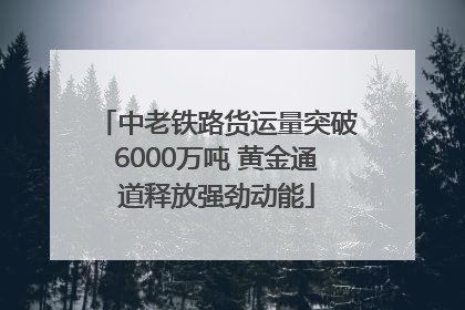 中老铁路货运量突破6000万吨 黄金通道释放强劲动能