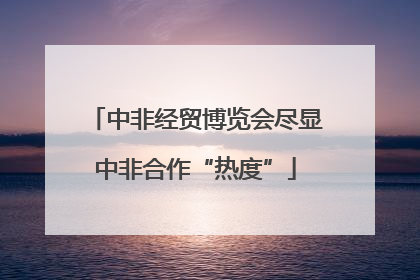 中非经贸博览会尽显中非合作“热度”