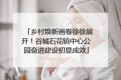 乡村焕新画卷徐徐展开！谷城石花镇中心公园奋进建设初显成效