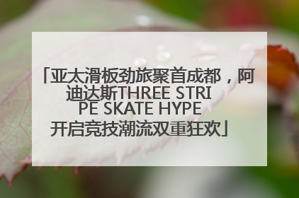 亚太滑板劲旅聚首成都，阿迪达斯THREE STRIPE SKATE HYPE开启竞技潮流双重狂欢
