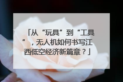 从“玩具”到“工具”，无人机如何书写江西低空经济新篇章？