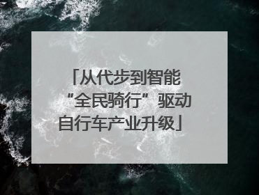 从代步到智能 “全民骑行”驱动自行车产业升级