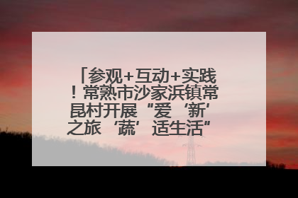 参观+互动+实践！常熟市沙家浜镇常昆村开展“爱‘新’之旅‘蔬’适生活”参观学习活动