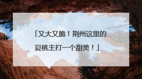 又大又脆！荆州这里的夏桃主打一个甜美！