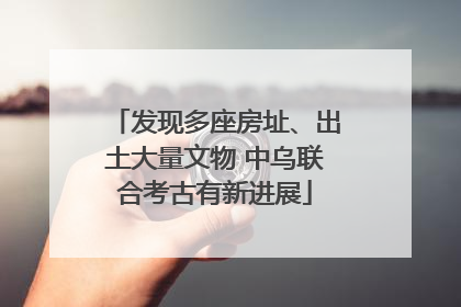 发现多座房址、出土大量文物 中乌联合考古有新进展