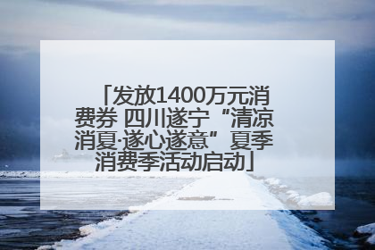 发放1400万元消费券 四川遂宁“清凉消夏·遂心遂意”夏季消费季活动启动