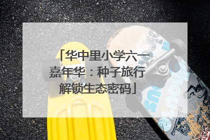 华中里小学六一嘉年华：种子旅行解锁生态密码