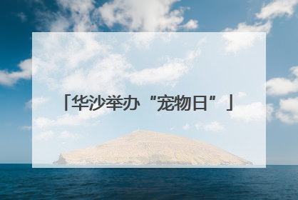 华沙举办“宠物日”