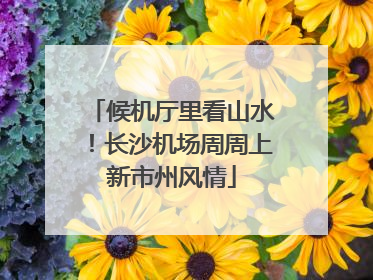 候机厅里看山水！长沙机场周周上新市州风情