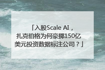 入股Scale AI，扎克伯格为何豪掷150亿美元投资数据标注公司？