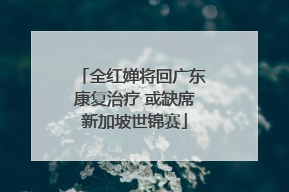 全红婵将回广东康复治疗 或缺席新加坡世锦赛