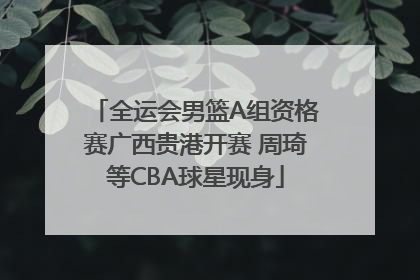 全运会男篮A组资格赛广西贵港开赛 周琦等CBA球星现身