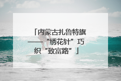 内蒙古扎鲁特旗——“绣花针”巧织“致富路”