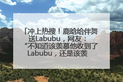 冲上热搜！鹿晗给伴舞送Labubu，网友：“不知道该羡慕他收到了Labubu，还是该羡慕鹿晗送他礼物”