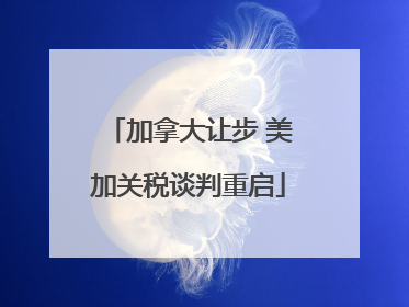 加拿大让步 美加关税谈判重启