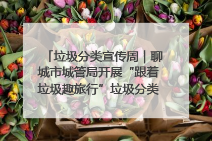 垃圾分类宣传周｜聊城市城管局开展“跟着垃圾趣旅行”垃圾分类科普宣传活动