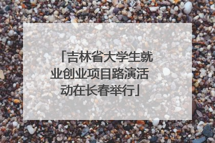 吉林省大学生就业创业项目路演活动在长春举行
