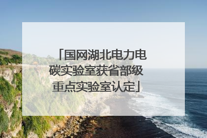 国网湖北电力电碳实验室获省部级重点实验室认定