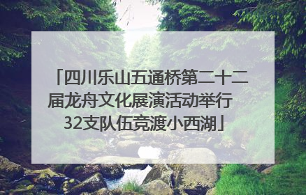 四川乐山五通桥第二十二届龙舟文化展演活动举行 32支队伍竞渡小西湖