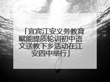 宜宾江安义务教育赋能提质轮训初中语文送教下乡活动在江安四中举行