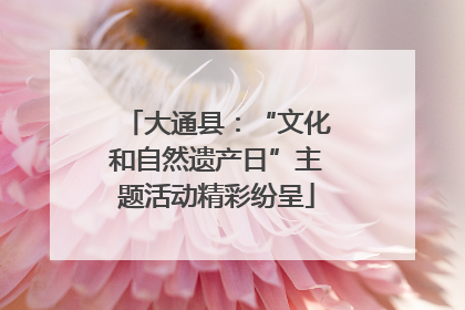 大通县：“文化和自然遗产日”主题活动精彩纷呈