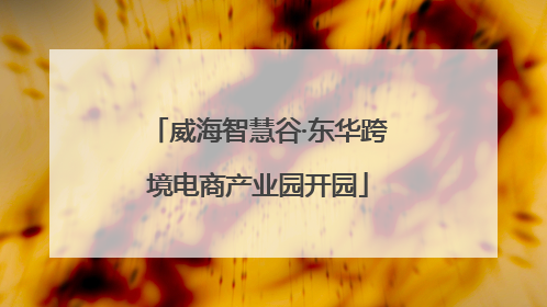 威海智慧谷·东华跨境电商产业园开园