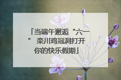 当端午邂逅“六一” 栾川鸡冠洞打开你的快乐假期