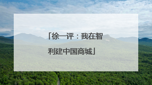 徐一评：我在智利建中国商城