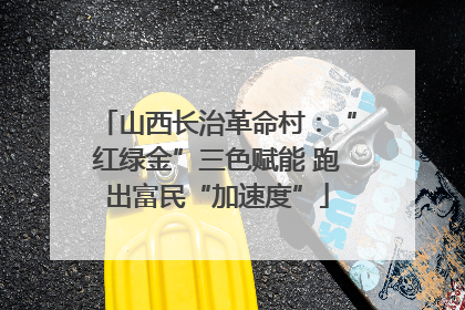 山西长治革命村：“红绿金”三色赋能 跑出富民“加速度”
