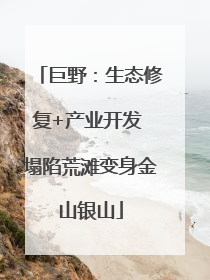 巨野：生态修复+产业开发 塌陷荒滩变身金山银山