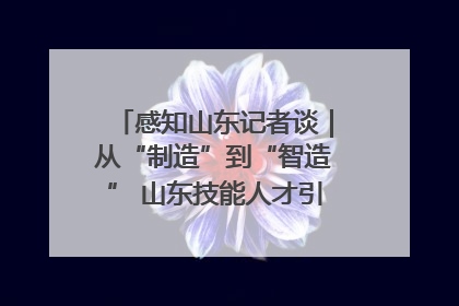 感知山东记者谈｜从“制造”到“智造” 山东技能人才引领产业升级