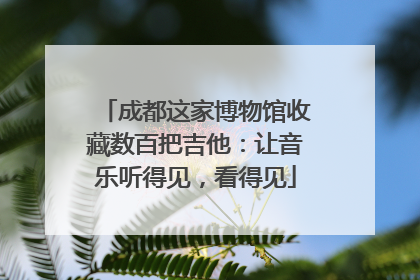 成都这家博物馆收藏数百把吉他：让音乐听得见，看得见