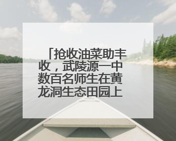 抢收油菜助丰收，武陵源一中数百名师生在黄龙洞生态田园上演“青春助农记”